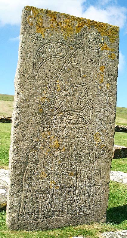 Brough o' Birsay Stone. Picture by Sigurd Towrie