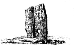 18th Century Sketch of the Odin Stone